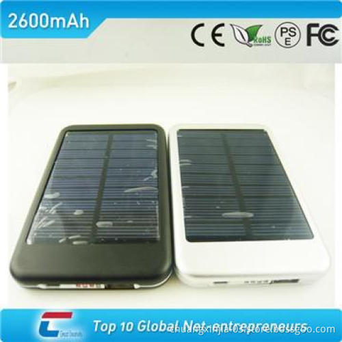 2600 solar portable charger with 4 connectors for Iphone